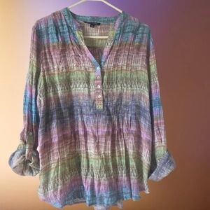 Zac & Rachel Pastel Striped Blouse